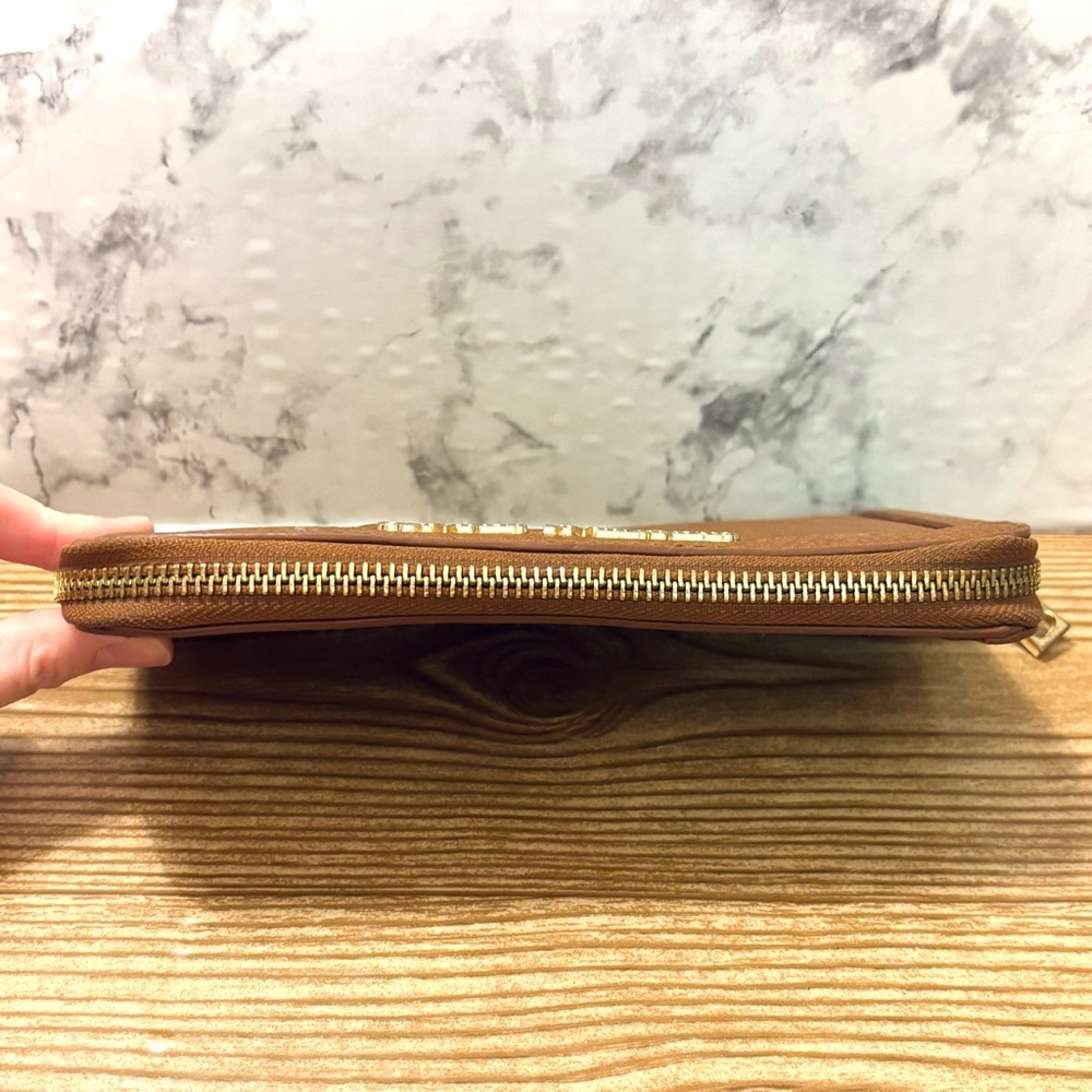 Christian Sirano Vegan Leather Brown Wallet - Picture 3 of 7